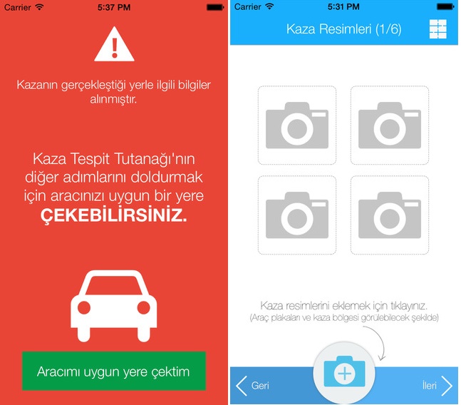 Mobil Kaza Tutanağı, hasar süreçlerine hız kazandıracak