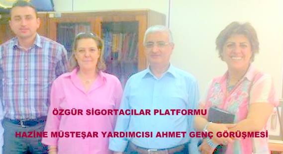 ÖSP HAZİNE MÜSTEŞAR YRD DR AHMET GENÇ'İ ZİYARET ETTİ.