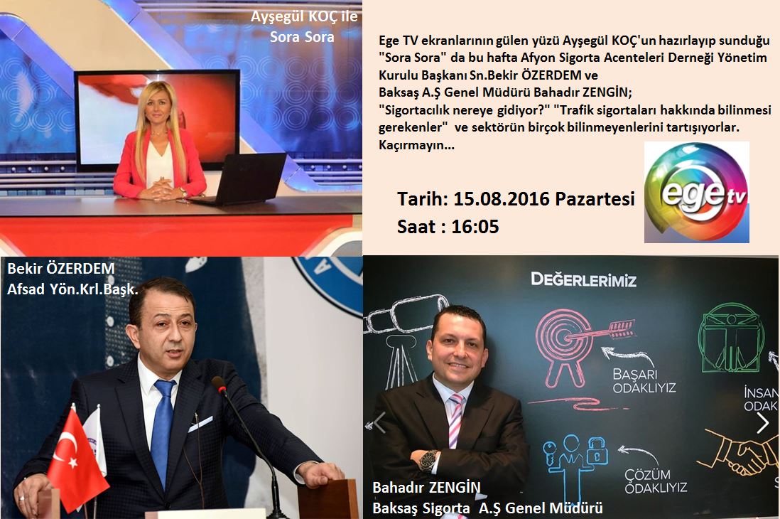 Bahadır ZENGİN üstatla EGE TV de sektörü tartışacağız..