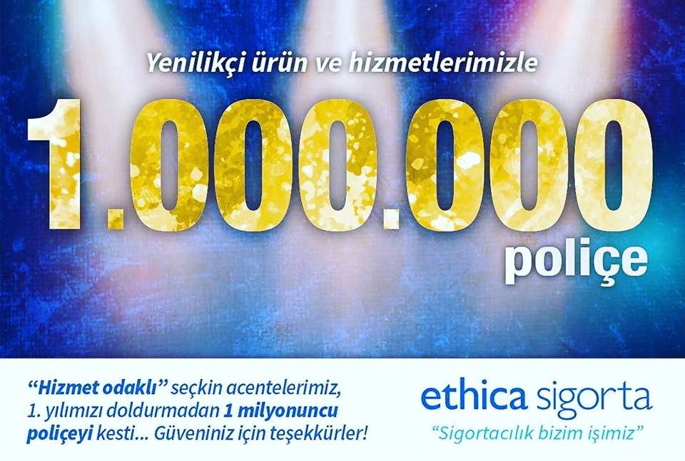 1.SENE 1 MİLYONUNCU POLİÇE